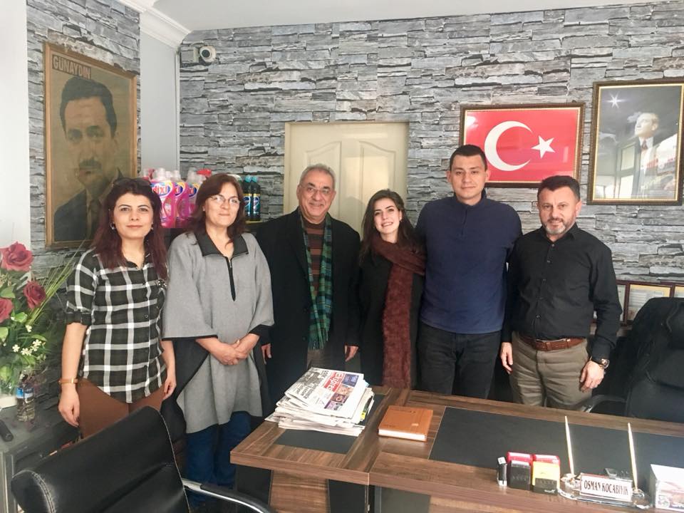 DSP Genel Başkanı Önder Aksakal ,Aliağa İlçe Başkanlığına ziyaret etti.