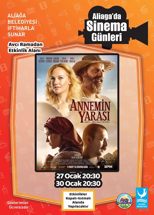 Annemin Yarası" isimli filmi bugün Aliağalı sinemaseverlerin beğenisine sunulacak