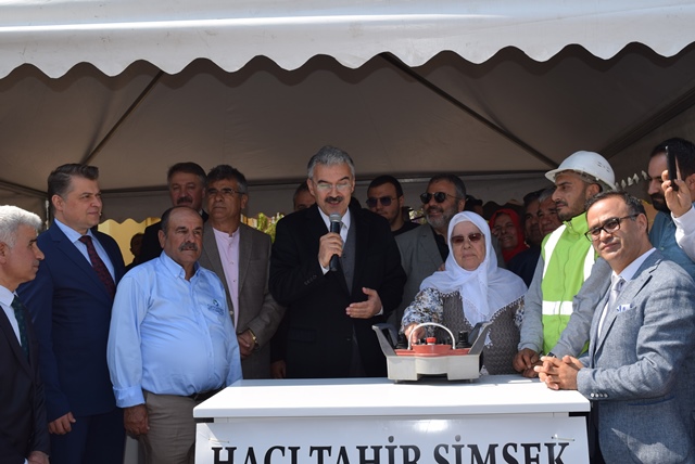 Aliağa'da Hacı Tahir Şimşek Camii'nin temeli dualarla atıldı