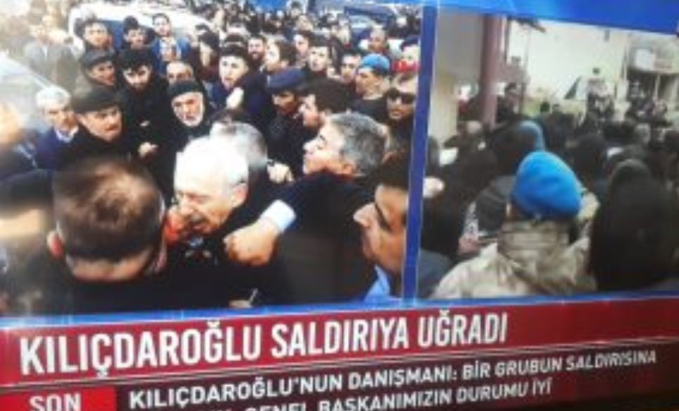 CHP lideri Kemal Kılıçdaroğlu'na saldırı!