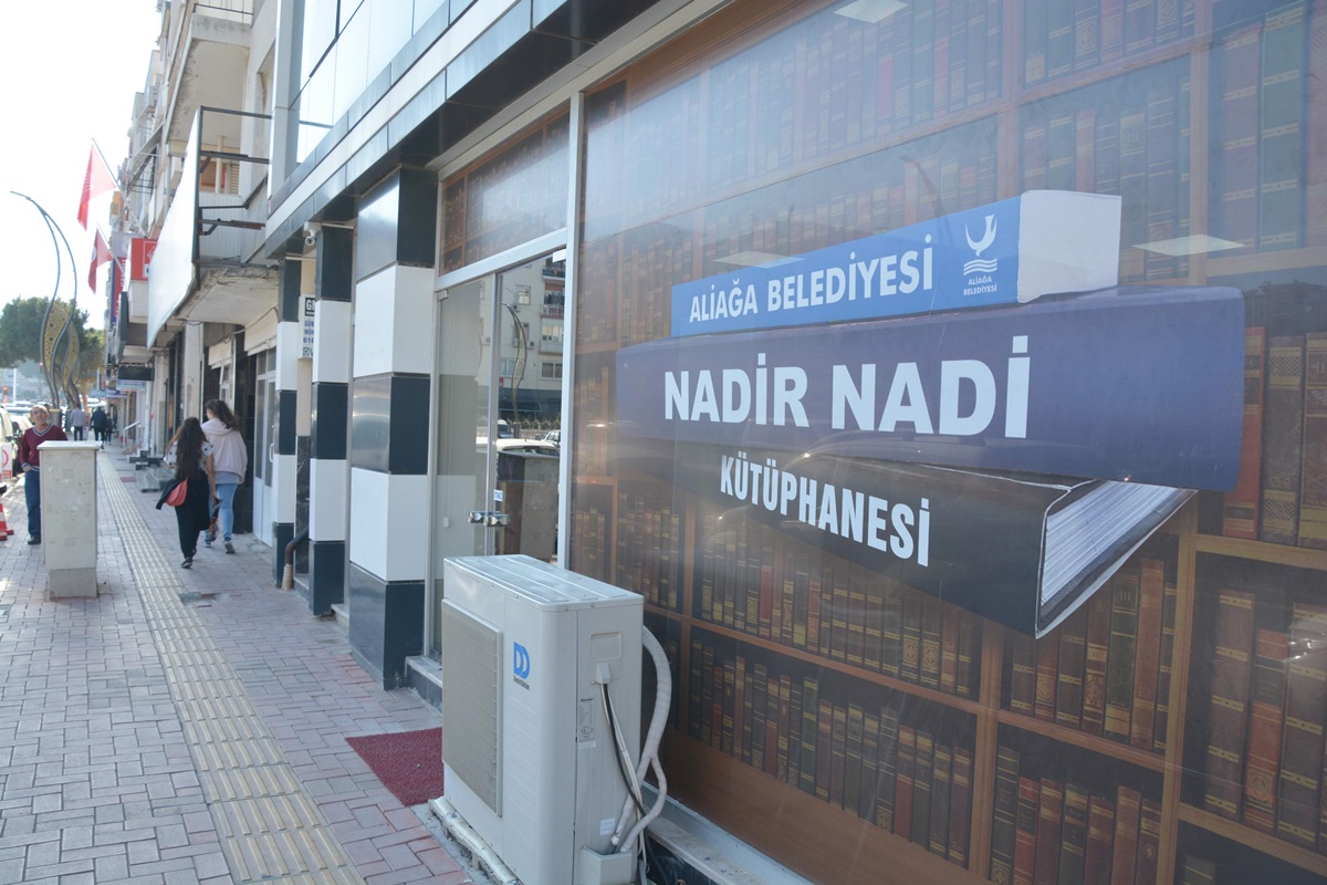 NADİR NADİ KÜTÜPHANESİ ALİAĞA GENÇLİK MERKEZİ'NE TAŞINIYOR