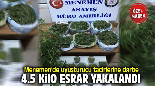 Menemen'de Uyuşturucu Satıcılarına Büyük Darbe