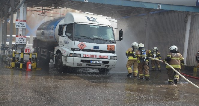 Aliağa'da Nefesleri kesen yangın tatbikatı