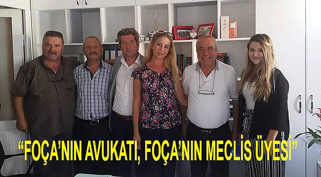 FOÇA İYİ PARTİ'DEN AV. BEGÜM CELEP'E ADAYLIK TEKLİFİ GİBİ "HAYIRLI OLSUN" ZİYARETİ