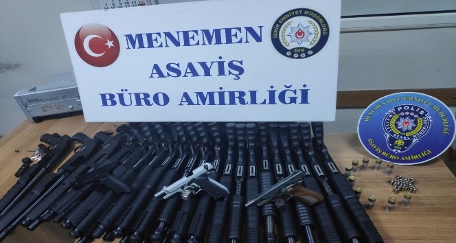 Menemen'de silah kaçakçılığı operasyonu: 1 gözaltı