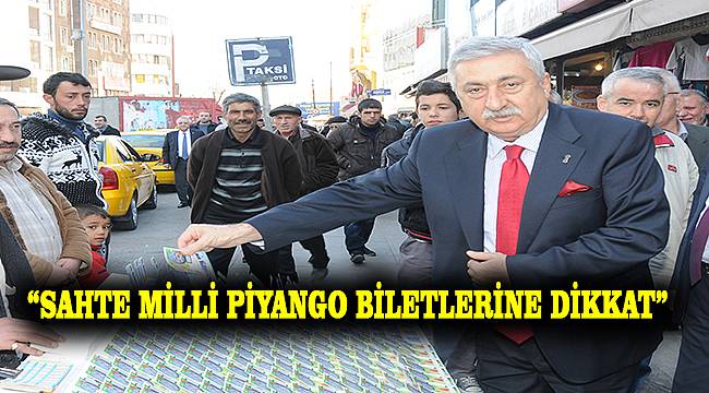 TESK'den "Sahte Milli Piyango Bileti" Uyarısı