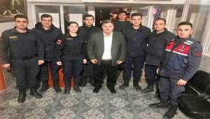 Başkan Doğruer yeni yıla nöbet ekipleriyle girdi