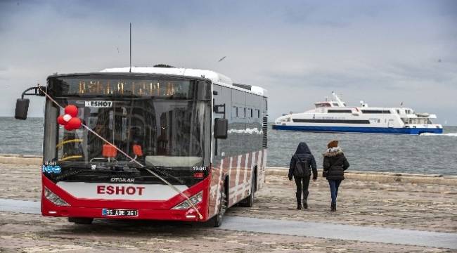 İzmir'e yerli üretim 15 yeni otobüs