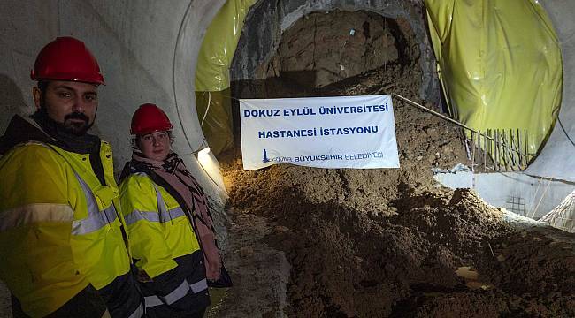  Narlıdere Metrosu'nda üçüncü istasyona ulaşıldı