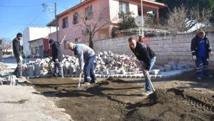 Şakran'da Yol Düzenleme Çalışmaları Devam Ediyor