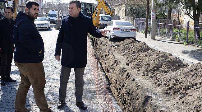 Bergama'da doğalgaz çalışmaları hızlandı