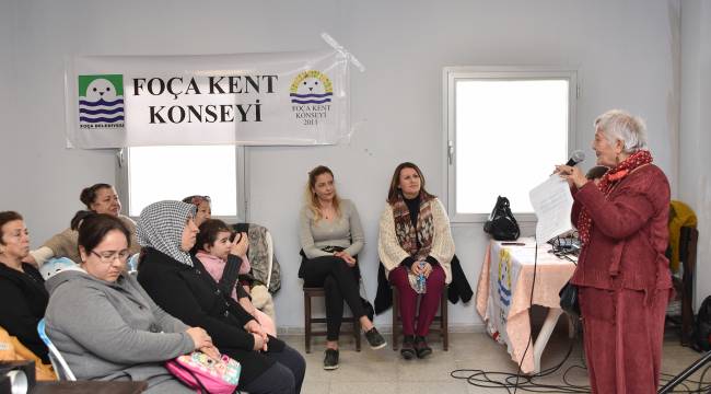 Foça Kent Konseyi'nden Kadın Dayanışması  