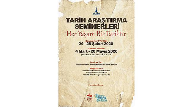 Tarih Araştırma seminerlerine başvuruda son gün