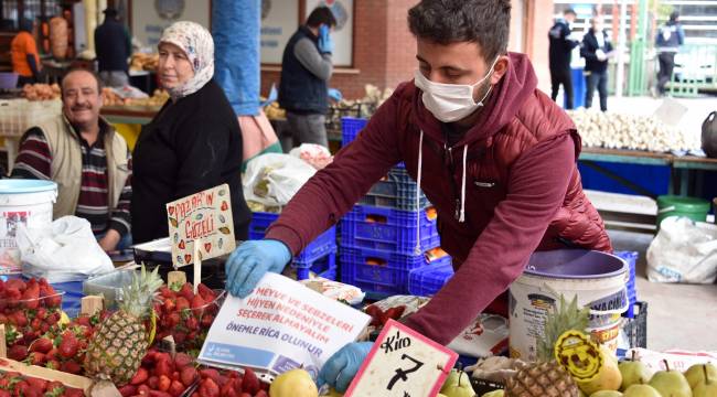 Aliağa Belediyesi Pazar Yerlerinde Uyulması Gereken Kuralları Hatırlattı