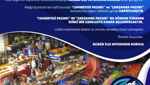 Aliağa'da Cumartesi Ve Çarşamba Pazarları Kapatıldı. Alternatif Semt Pazarları Kuruluyor