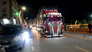 Aliağa'da Şehitler İçin Araç Konvoyu Düzenlendi