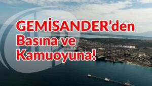 ALİAĞA GEMİSAN-DER'DEN BASINA VE KAMUOYUNA!