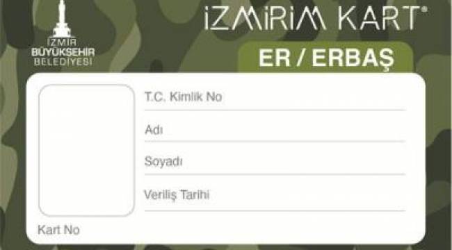 İzmir'de er ve erbaşlara ücretsiz ulaşım