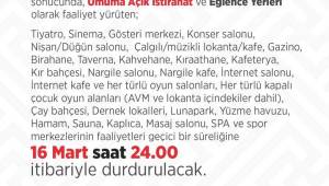 Son Dakika , Corona virüsü önlemleri: Kahvehaneler, kafeler, spor salonları kapatılıyor