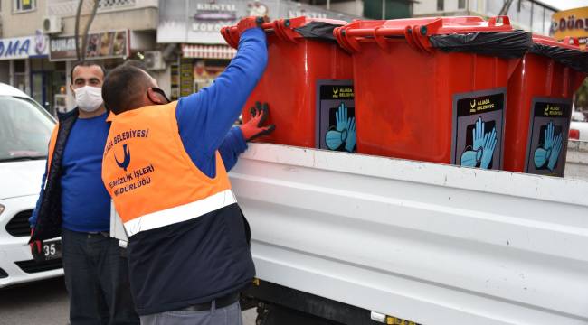 Aliağa Belediyesi Kullanılmış Eldiven Ve Maskeleri Topluyor