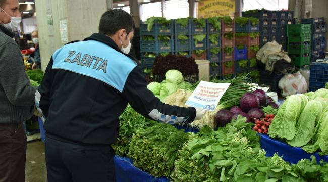 Aliağa Belediyesi'nden Pazar Yerinde Sıkı Denetim