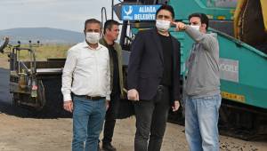 Aliağa belediyesi startı verdi. 180 bin metrekarelik alan asfaltlanacak