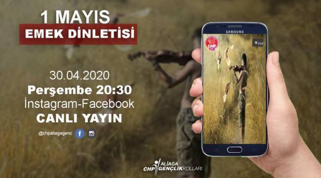 CHP Aliağa Gençlik kollarından 1 Mayıs Emek dinletisi.