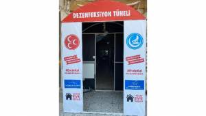 MHP Bergama'dan dezenfeksiyon tüneli