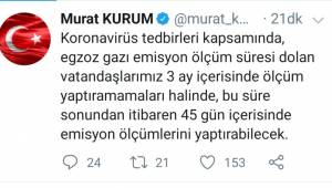 Taşıt sahipleri dikkat! Çevre  ve Şehircilik Bakanı Murat Kurum açıkladı: Süre uzatıldı