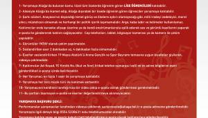 Aliağa belediyesi liseler arası ses yarışması düzenliyor