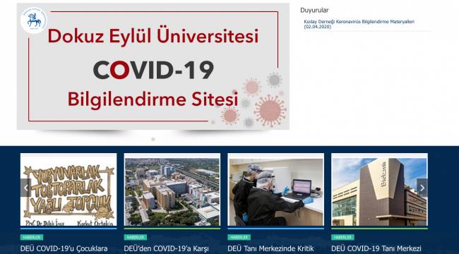 Deü, Covıd-19'a İlişkin Bilgileri Sanal Ortama Taşıdı