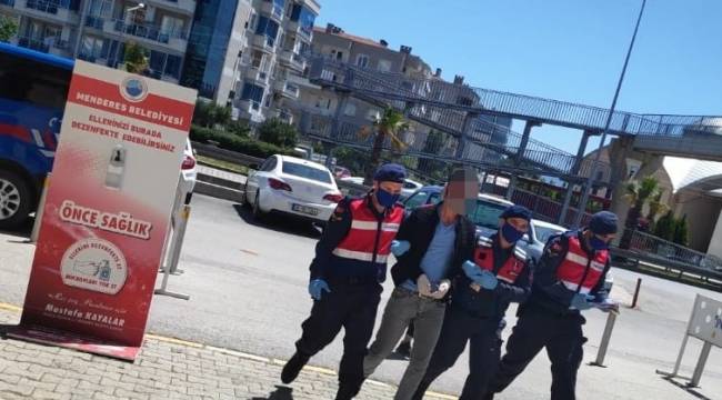 İzmir'de Bağ evinden hırsızlık yapan şüpheli yakalandı.