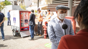 İzmir'de şimdi de seyyar maskematik