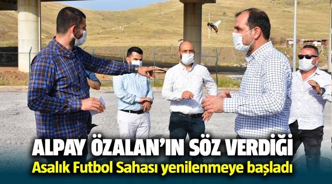 Menemen Asarlık Futbol sahası yenilenmeye başladı