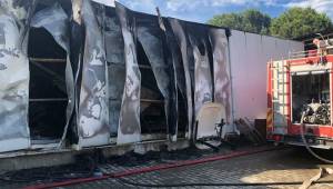 Menemen'de korkutan iş yeri yangını