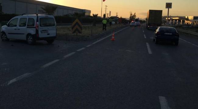 Menemen'de Trafik Kazası :1 yaralı