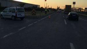 Menemen'de Trafik Kazası :1 yaralı