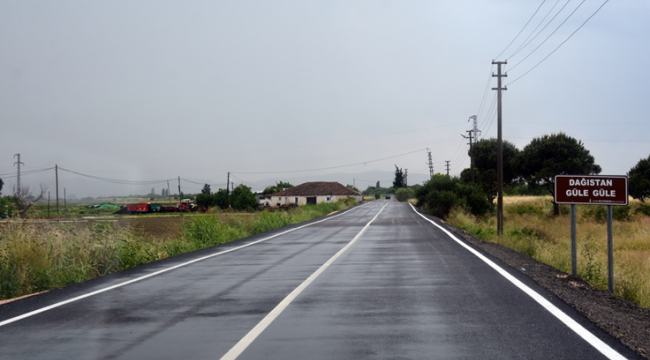 Bergama'da 370 bin metrekarelik yol düzenlemesi yapıldı