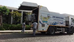 Konteynır temizliğinde durmak yok