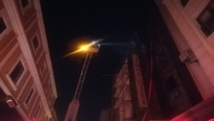 5 katlı otelde yangın çıktı
