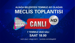 Aliağa belediyesi temmuz ayı olağan meclisi toplanıyor