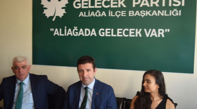 Gelecek Partisi İzmir Teşkilatı Aliağa ziyareti