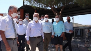 İzmir Valisi Köşger Foçada İncelemelerde Bulundu