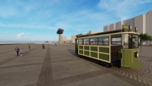Kordon'a nostaljik tramvay geliyor