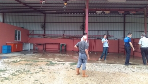 Kurban kesim yerleri denetlendi