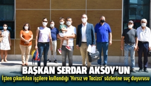 Menemen'de işçiler, başkanın 'tacizci, hırsız' sözleri hakkında suç duyurusunda bulundu