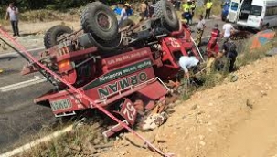 Yangına giden arazöz kaza yapmıştı: ağır yaralanan işçi şehit oldu