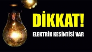 ALİAĞA'DA PERŞEMBE GÜNÜ 3 SAAT ELEKTRİK KESİNTİSİ