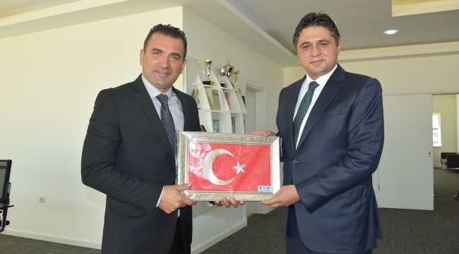 Başkan Acar, İlçe Emniyet Müdürü Mehmet Balıkçıoğlu'nu Kabul Etti