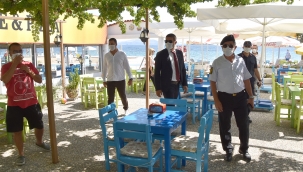 Foça'da Koronavirüs Denetimleri